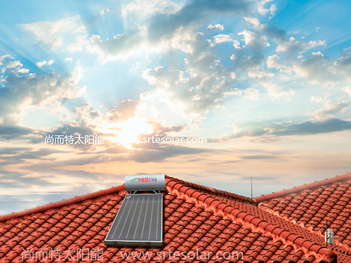 太阳能热水工程-斜屋面一体机